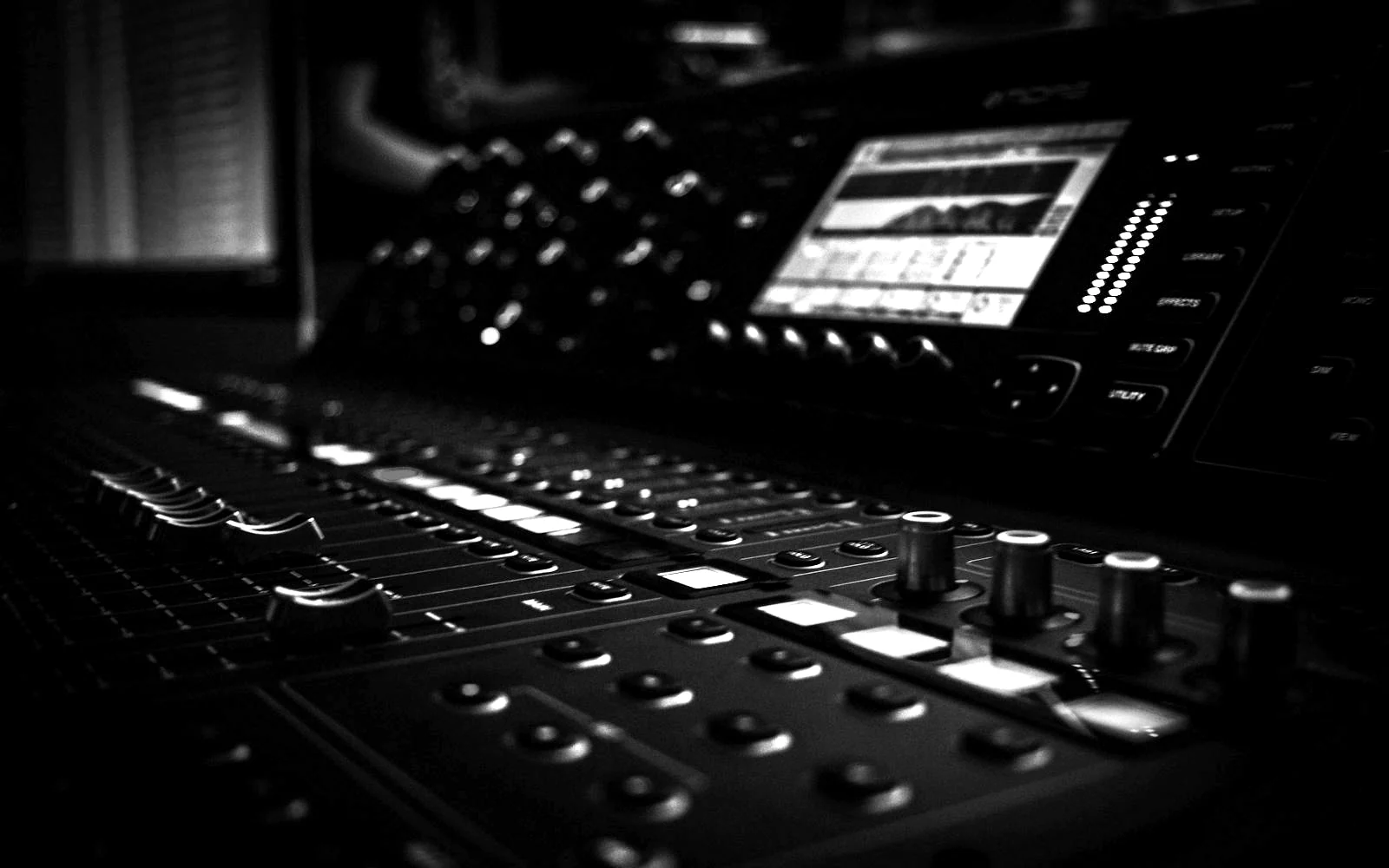 Console detail at front of house.